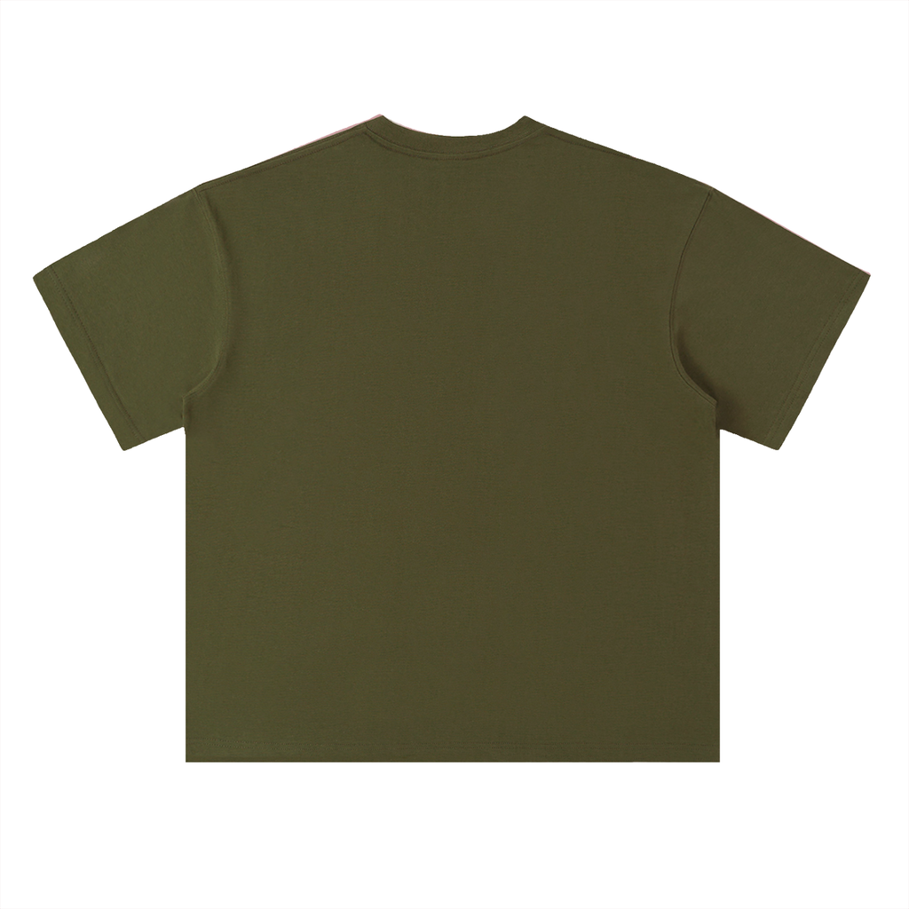 "+++" Heavyweight Drop Shoulder Cotton T-Shirt