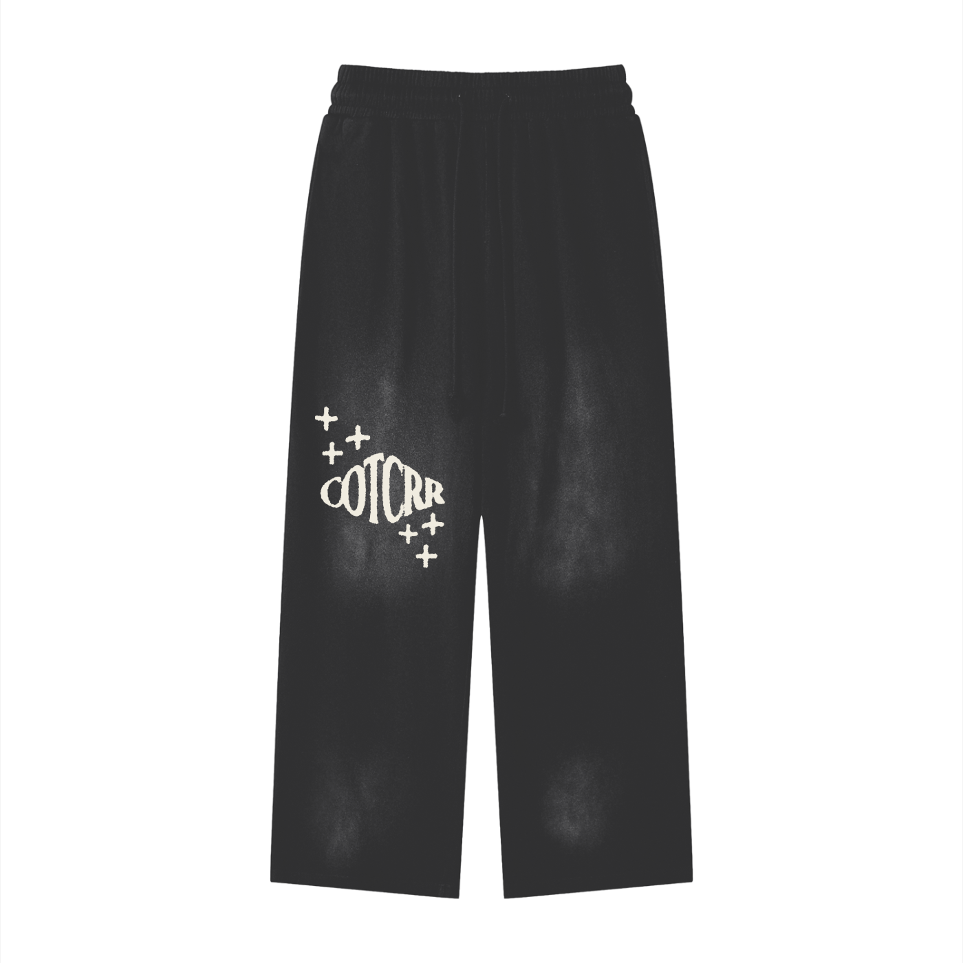 "+++" Sunfade Loose Fit Cotton Sweatpants