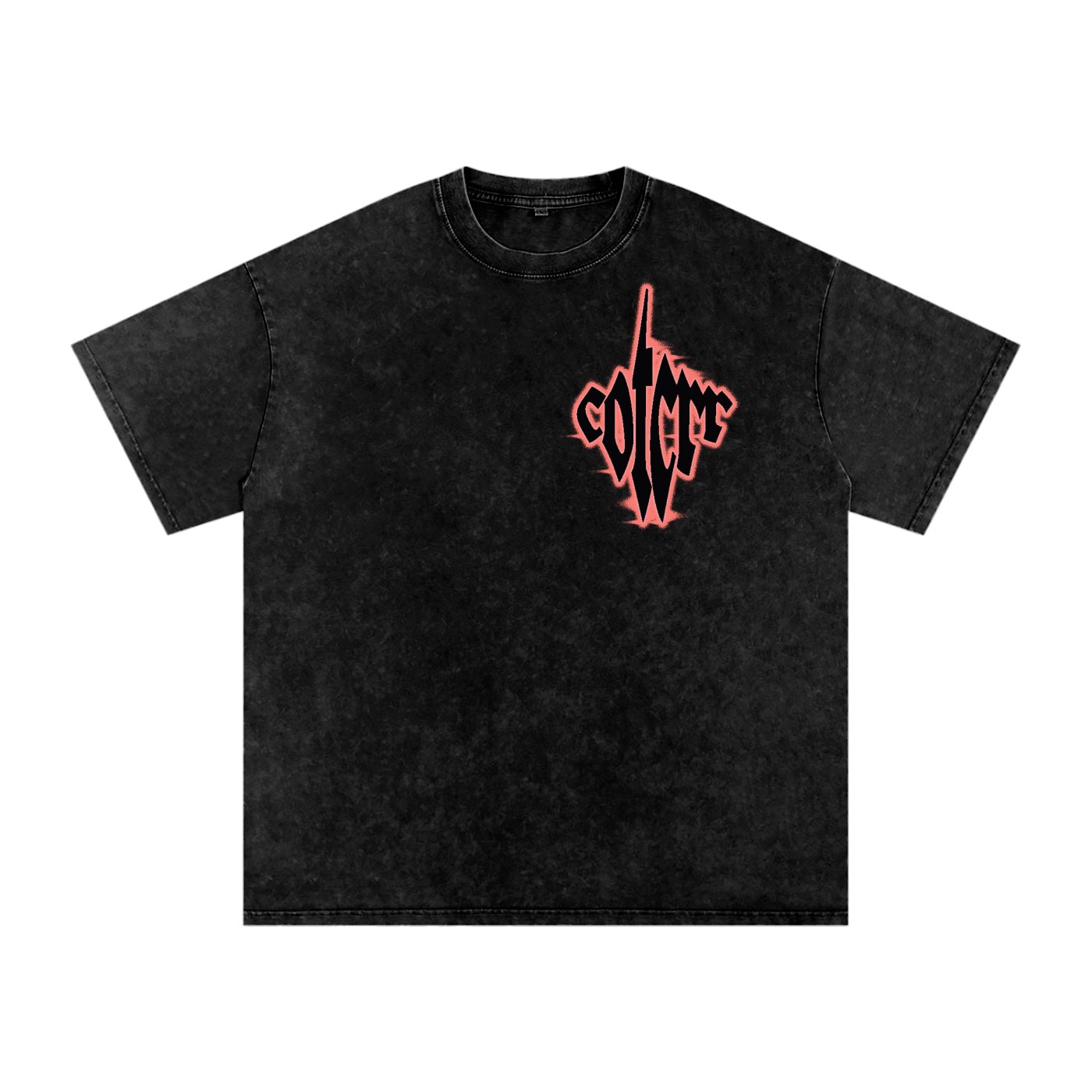 "COTCRR" Snow Washed Oversized Cotton T-Shirt