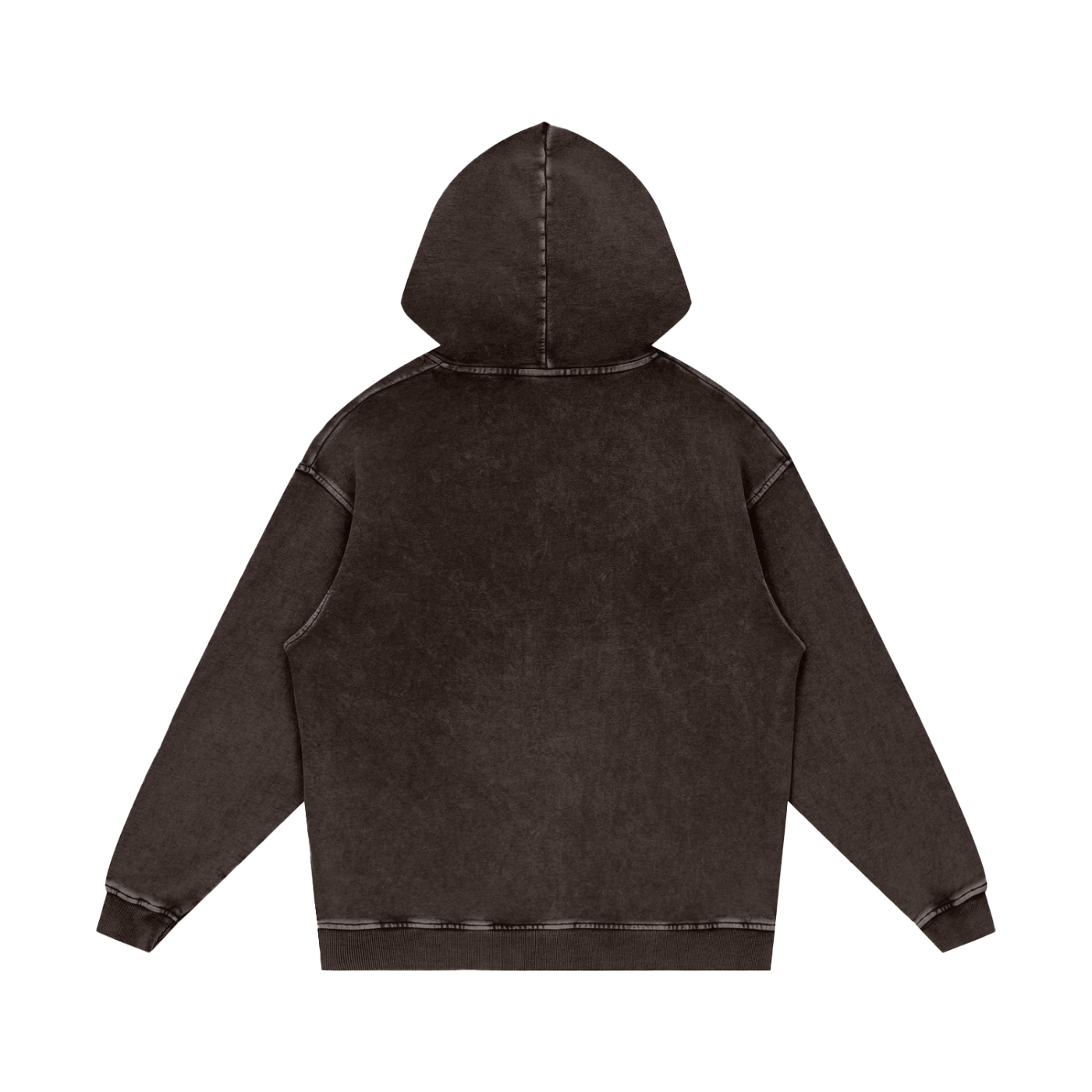 "COTCRR" Snow Washed Loose Cotton Hoodie