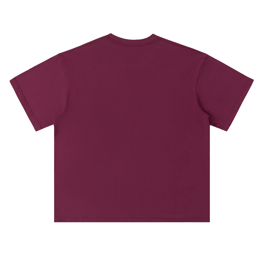 "+++" Heavyweight Drop Shoulder Cotton T-Shirt