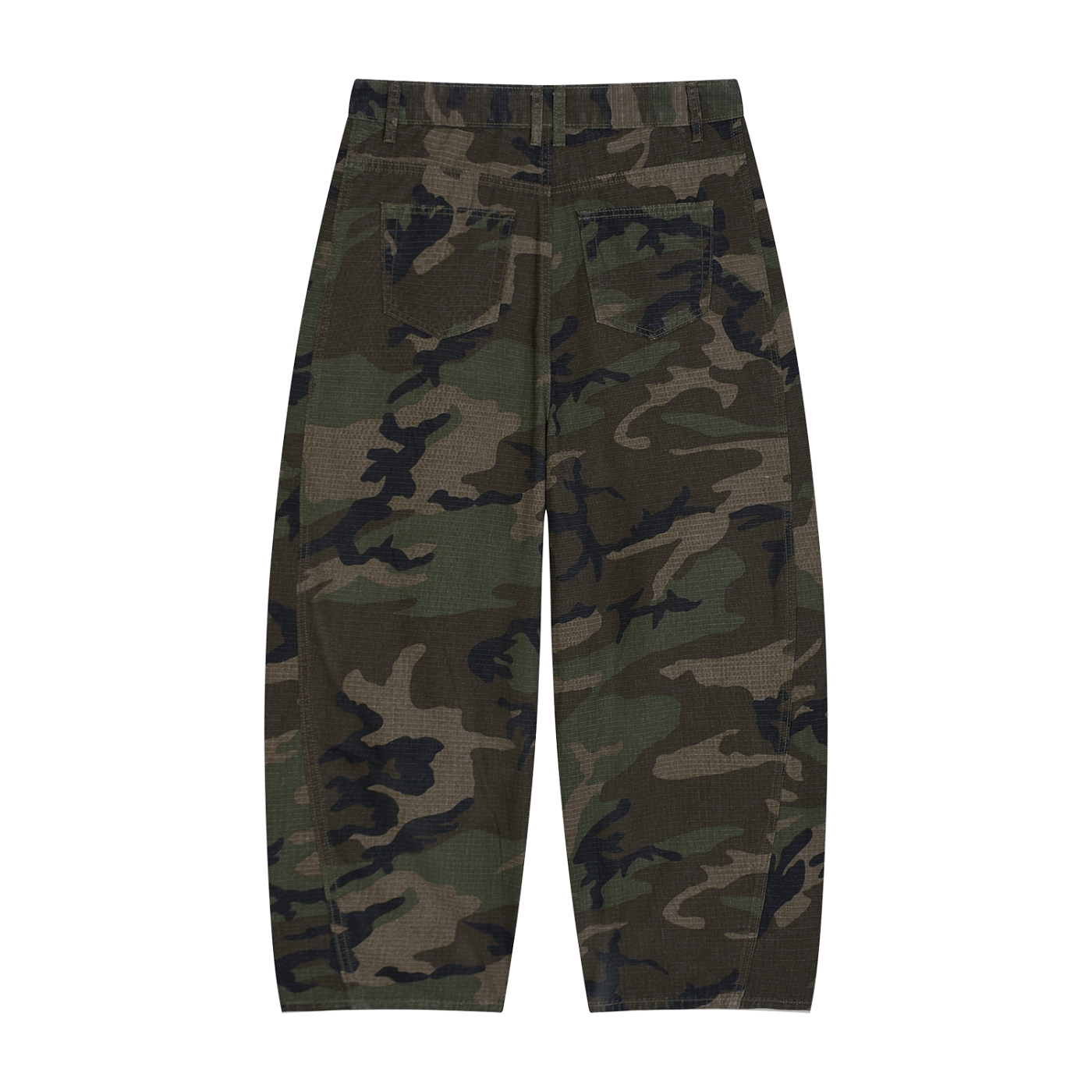 "COTCRR" Men’s Camo Barrel Leg Cargo Pants