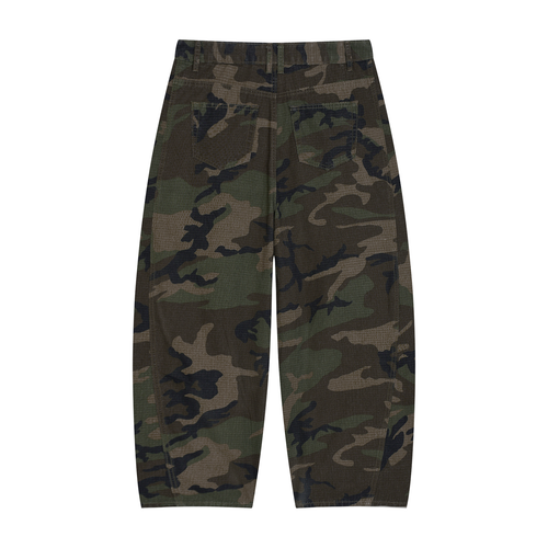 "COTCRR" Men’s Camo Barrel Leg Cargo Pants